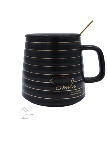 ماگ سرامیکی خط دار اسمایل